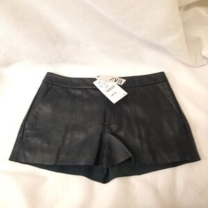 NWT Zara Leather Mini Shirt